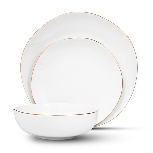 Gold trim outlet dishes